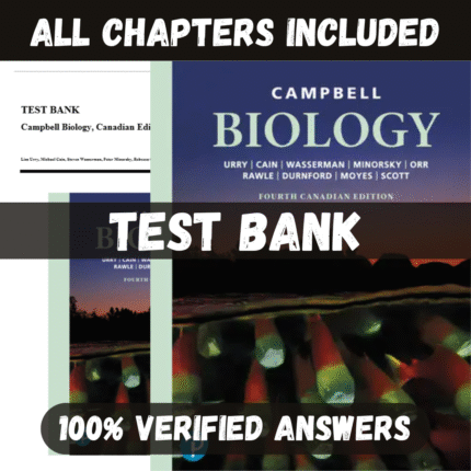 Test Bank for Campbell Biology, 4th Canadian Edition by Urry