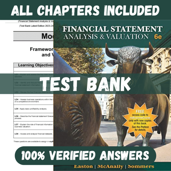 Test Bank for Financial Statement Analysis Valuation 6th Edition By Easton
