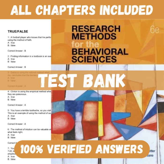 research methods for the behavioral sciences 6th edition by gravetter test bank, research methods for the behavioral sciences 6th edition by gravetter pdf download, research methods for the behavioral sciences 6th edition by gravetter practice questions, research methods for the behavioral sciences 6th edition by gravetter solution manual, research methods for the behavioral sciences 6th edition by gravetter answer key , research methods for the behavioral sciences 6th edition by gravetter test bank