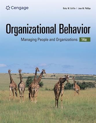 Test Bank for Organizational Behavior, Managing People and Organizations, Ricky W. Griffin & Jean M. Phillips, 14th Edition