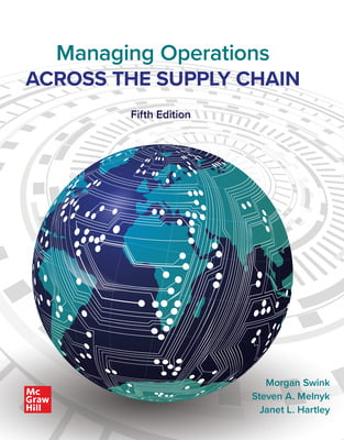 Test Bank for Managing Operations Across the Supply Chain, Morgan Swink, Melnyk, Cooper & Hartley, 5th Edition