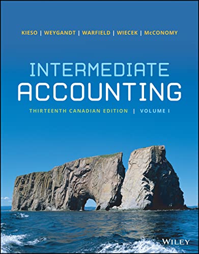 Testbank for Intermediate Accounting, 13e Canadian, Volume 1 Kieso
