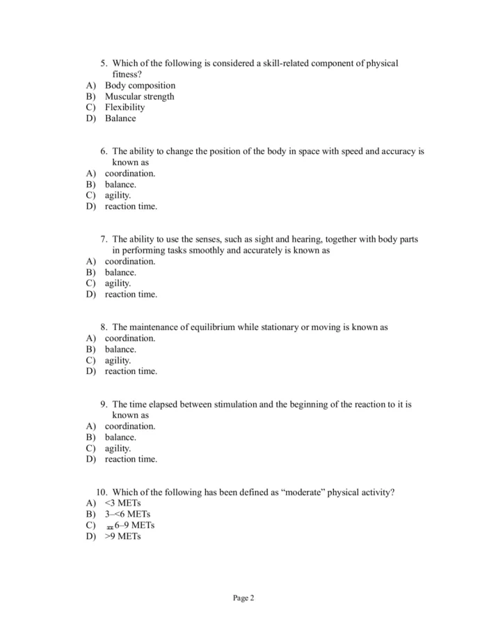 ACSMs Guidelines for Exercise Testing and Prescription Tenth Edition ACSM Test Bank Page2.webp 2