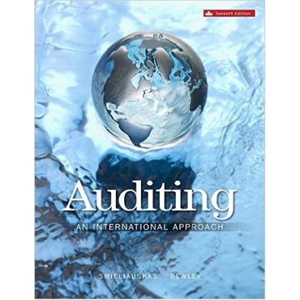 Auditing An International Approach 7 Edition By Bewley Test Bank