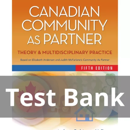 Canadian Community as Partner Fifth Edition Ardene Vollman Test Bank