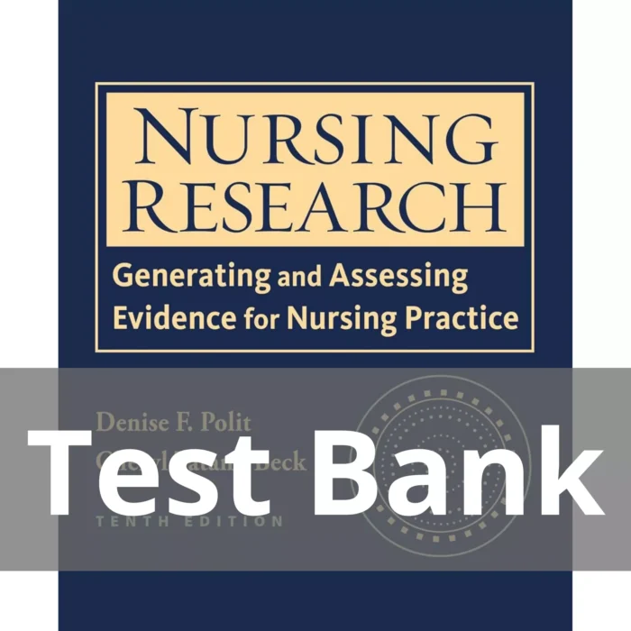 Nursing Research Tenth Edition Denise F. Polit Test Bank