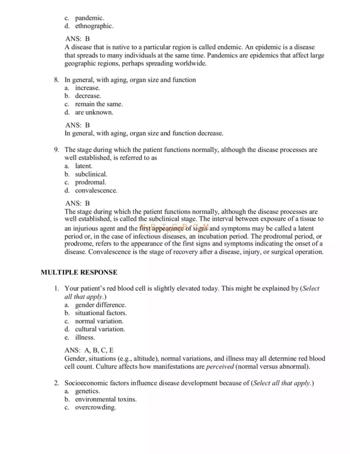 Pathophysiology 6th Edition Banasik Test Bank