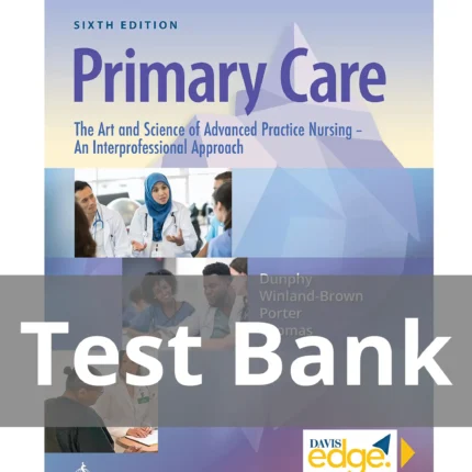 Primary Care The Art and Science 6th Edition Test Bank