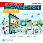 Solution Manual for Business Communication Today 14th Edition by Bovee and Thill ISBN 9780134562186 9780134562186
