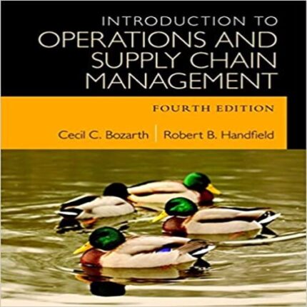 Solution Manual for Introduction to Operations and Supply Chain Management 4th edition Bozarth Handfield 0133871770 9780133871777