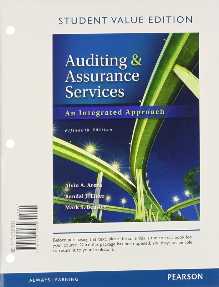 Solutions manual for Auditing Assurance Services 15th edition