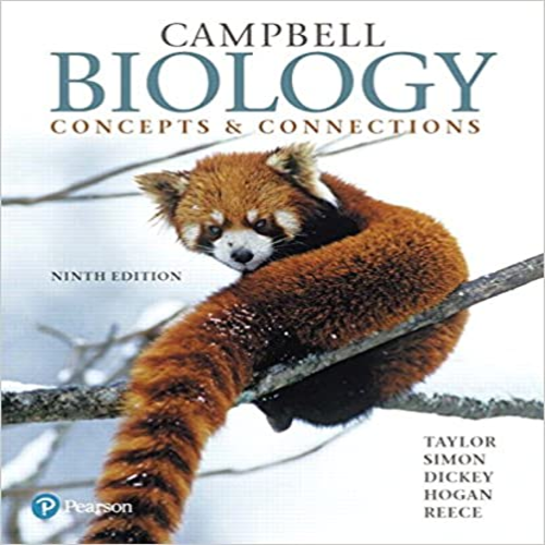 Test Bank for Campbell Biology Concepts and Connections 9th Edition by Taylor ISBN 0134653408 9780134653402