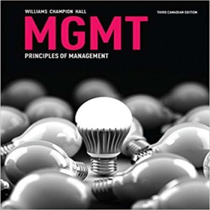 Test Bank for MGMT Canadian 3rd Edition Williams Champion Hall 0176703489 9780176703486 1 1